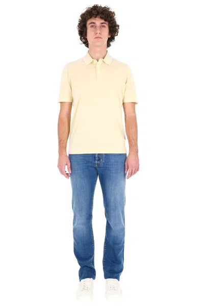 Drumohr Classic Mini Polo For Men In Nude