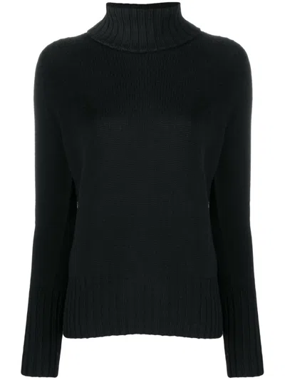 DRUMOHR DRUMOHR CLASSIC ROLL NECK SWEATER WITH RIBBED DETAILING