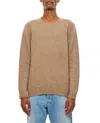 Drumohr Beige Round Neck Wool Sweater In Brown
