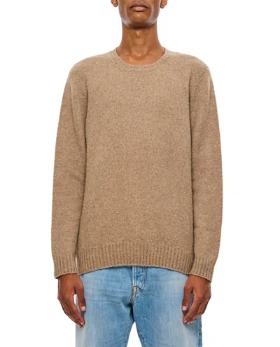 Drumohr Classic Round Neck Knitwear In Brown