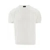 Drumohr Terry-effect Knitted T-shirt In White