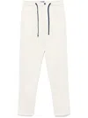 Drumohr Relaxed-fit Cotton Pants With Elastic Waistband In Multi