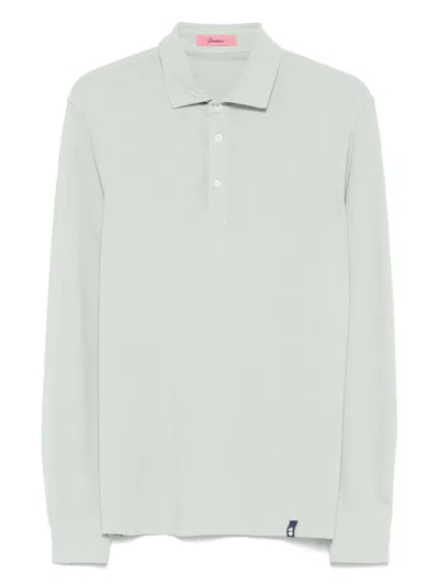 Drumohr Cotton Polo Shirt In Green