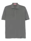 Drumohr Cotton Polo Shirt In Grey