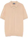 Drumohr Cotton Polo Shirt In Neutrals