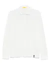 Drumohr Long Sleeve Polo In Weiss