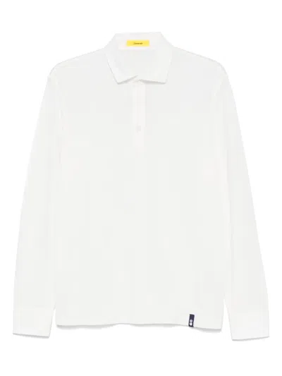 Drumohr Klassisches Poloshirt In White