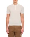 Drumohr Short-sleeved Polo Shirt In White