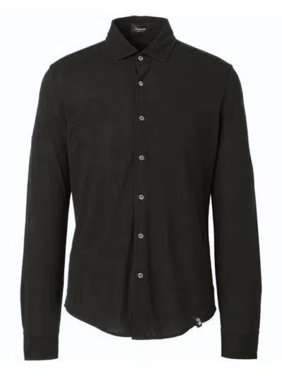 Drumohr Cotton Shirt In Black