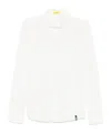 Drumohr Long Sleeve Polo In Off White