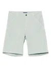 Drumohr Relaxed Fit Cotton Bermuda Shorts In Green