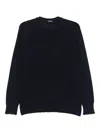 Drumohr Cotton Sweater In Blue