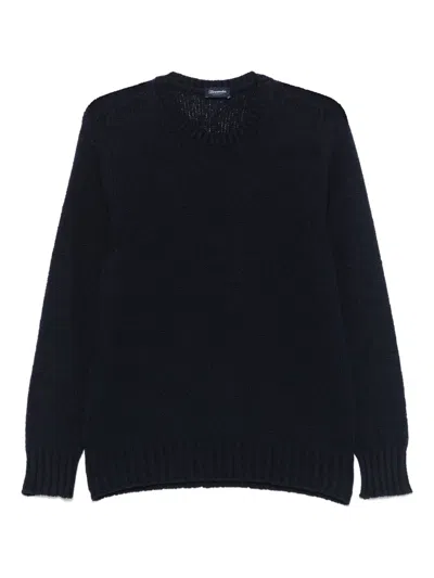 Drumohr Cotton Sweater In Blue