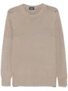 Drumohr Cotton Sweater In Neutrals