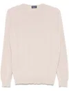Drumohr Long Sleeve Crew-neck Sweater In Nude