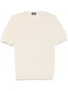 Drumohr Cotton Polo Shirt In Neutrals