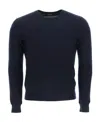 Drumohr Crew Neck Lightweight Jumper In Black