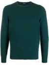 Drumohr Cashmere Crew Neck Sweater In Green