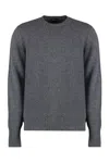 Drumohr Crew-neck Cashmere Sweater In Gray