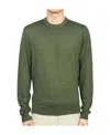 Drumohr Crew-neck Knit Jumper In Green