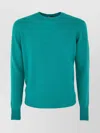 Drumohr Long Sleeve Crew Neck Sweater In Green