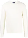 Drumohr Textured Finish Long Sleeve Crew-neck Sweater
