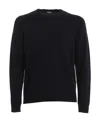 Drumohr Crew Neck Lightweight Jumper In Black