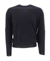 Drumohr Crew-neck Merino Jumper In Black