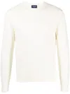 Drumohr Long-sleeve Knitted Jumper In Weiss