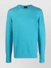 Drumohr Crew Neck Long Sleeve Sweater In Blue