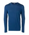 Drumohr Crew-neck Long-sleeved Top In Blue