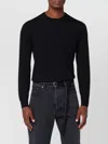 Drumohr Round Neck Long-sleeved Sweater In Black