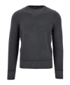 Drumohr Crew-neck Merino Jumper In Black