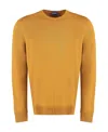 Drumohr Wool Crew Neck Pullover In Brown