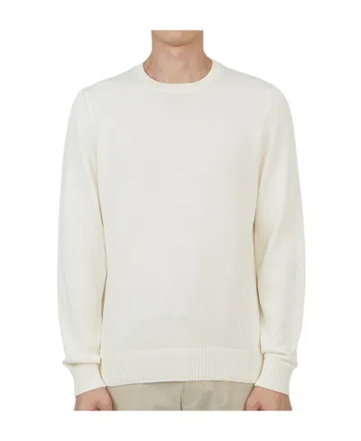 Drumohr Crew-neck Merino Jumper In White