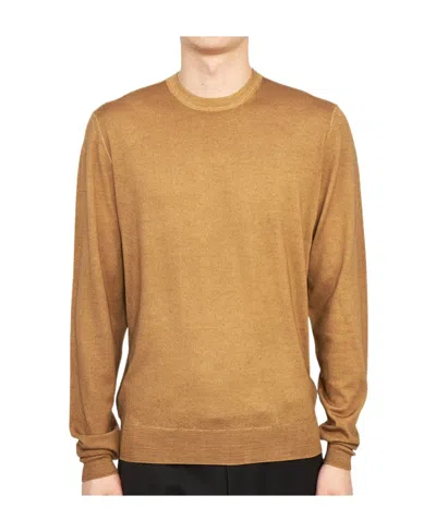 Drumohr Crew-neck Merino Wool Jumper In Nude