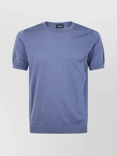 Drumohr Crew Neck Short Sleeves Knit Top