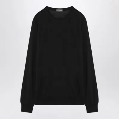 Drumohr Crew-neck Sweater In Black