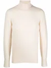 Drumohr Man Turtleneck Beige Size 46 Merino Wool