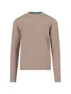 Drumohr Crew-neck Cashmere Jumper In Beige
