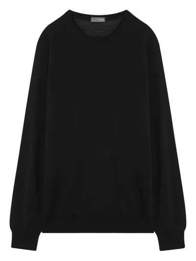 Drumohr Crew-neck Sweater In Black