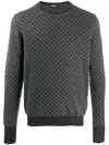 Drumohr Crew-neck Cashmere Sweater In Black  