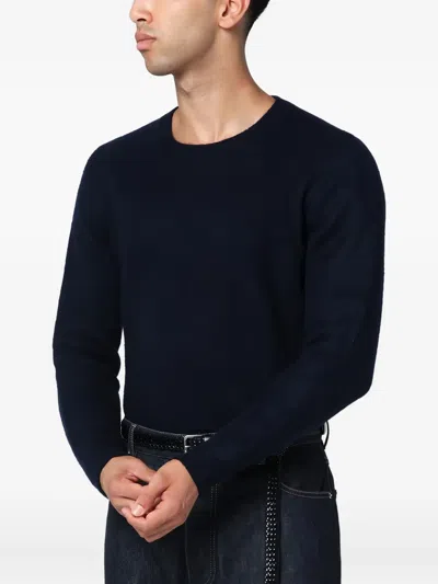 Drumohr Crew-neck Sweater In Blue