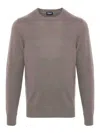 Drumohr G Collo Cashmere Coccola Soft Doppio Filo Tubolare In Grey