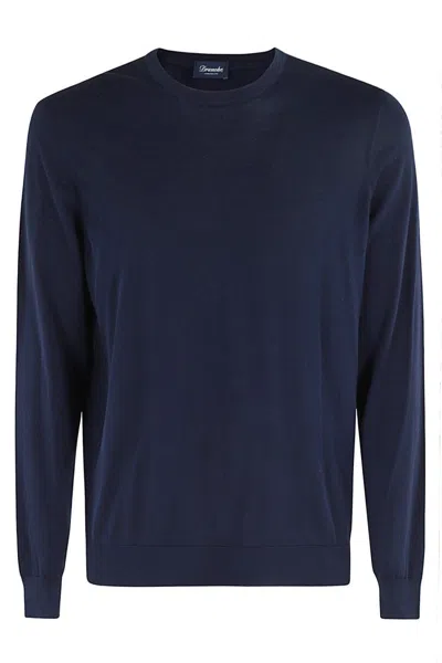 DRUMOHR CREW NECK SWEATER IN SHAVED COTTON