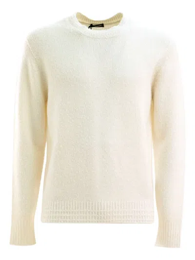 Drumohr Crew-neck Sweater In Neutral
