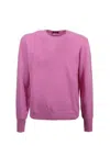 Drumohr Round Neck Sweater In Pink