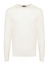 Drumohr Round Neck Sweater In White