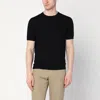 Drumohr Short Sleeves Turtle Neck T-shirt Clothing In Black