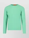 Drumohr Crew Neck Wool Long Sleeves Sweater In Gray
